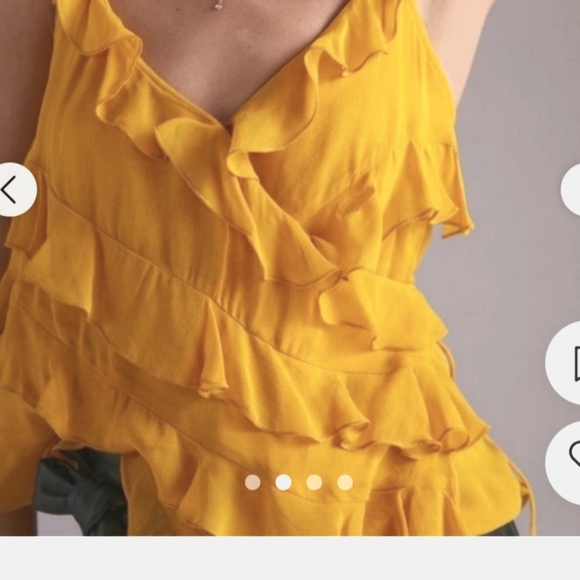 Anthropologie tiered side tie cami XL - Picture 2 of 6